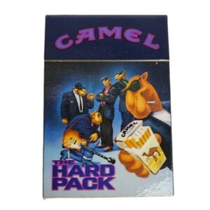 VTG CAMEL Y2K Motorcycle Joe 90's THE HARD PACK Flip-Top Lighter